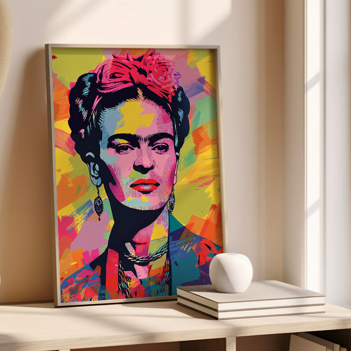 Frida Kahlo Pop Art PortraitFrida Kahlo Pop Art Portrait