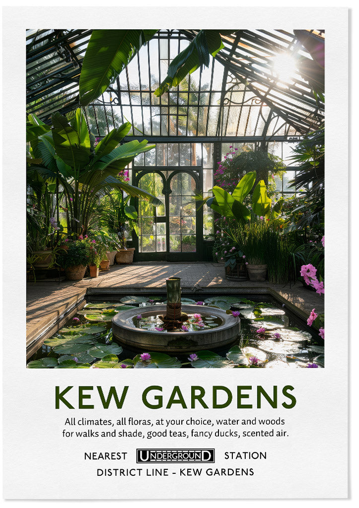 Kew Gardens Palm House Poster