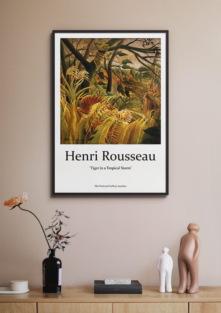 Henri Rousseau 'Tiger in a Tropical Storm' Exhibition Poster