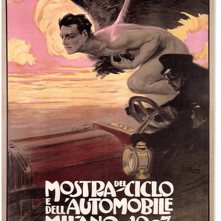 Vintage Style Care Race Poster