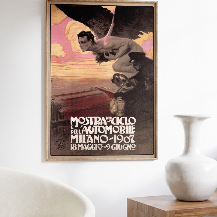 Vintage Style Care Race Poster