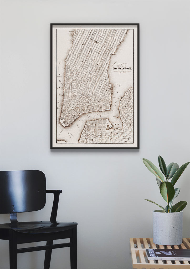 Vintage New York Map