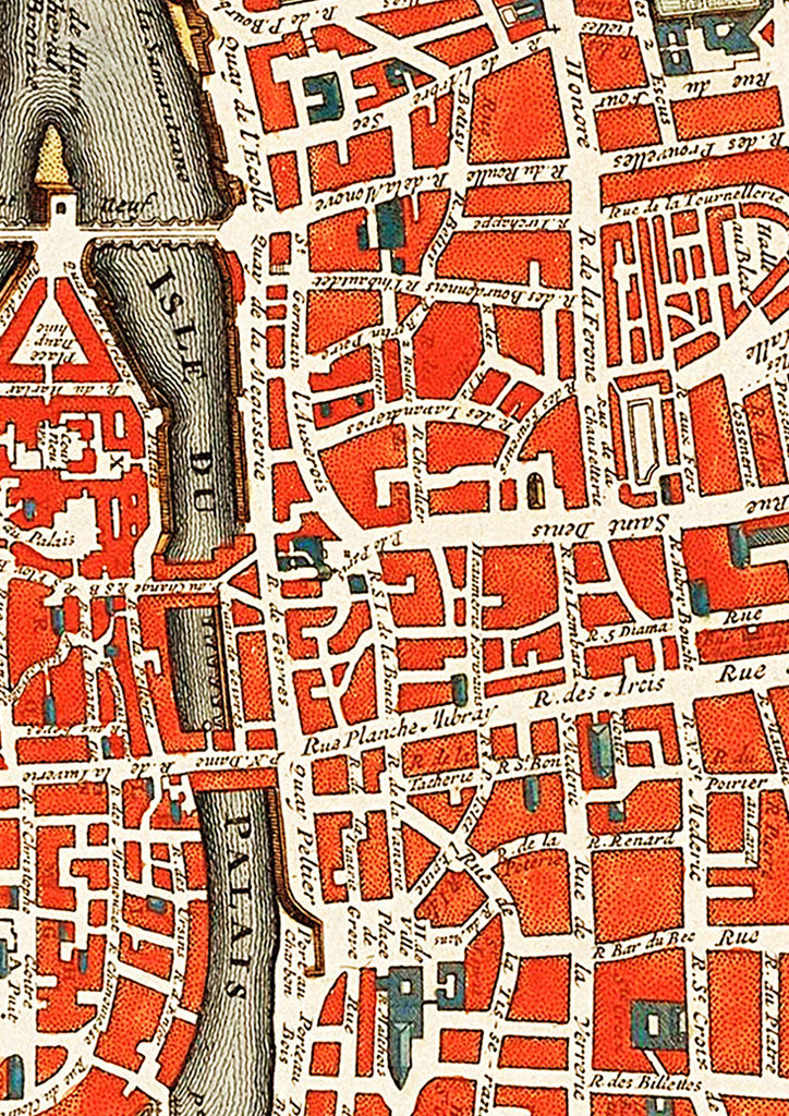 Paris Vintage Map