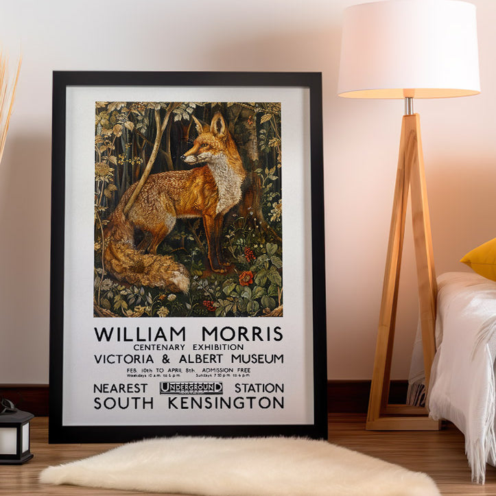 William Morris V&A Exhibition Poster - Fox