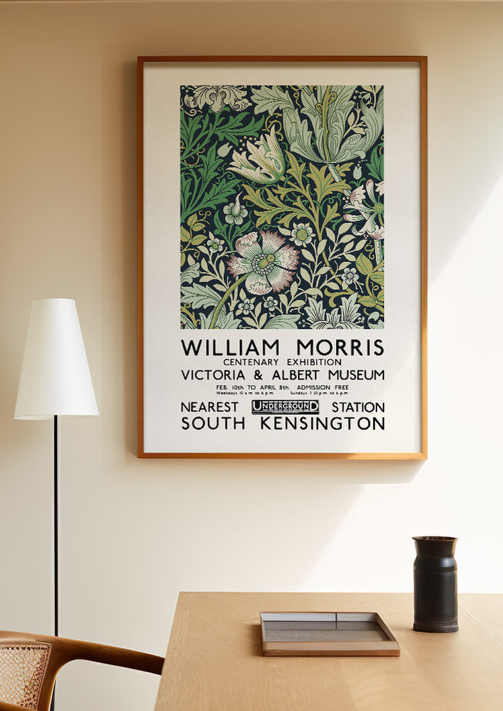 William Morris V&A Museum Exhibition Poster