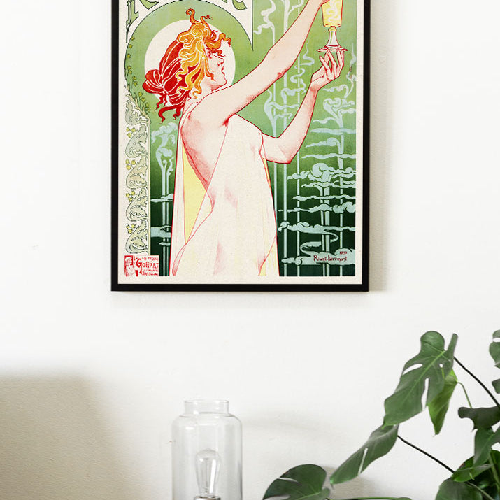 Vintage Absinthe Robette poster Privat Livemont’s artwork