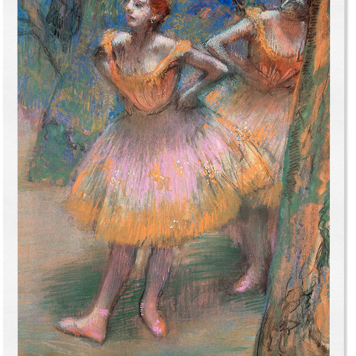 Degas dancers painting art exhibition poster