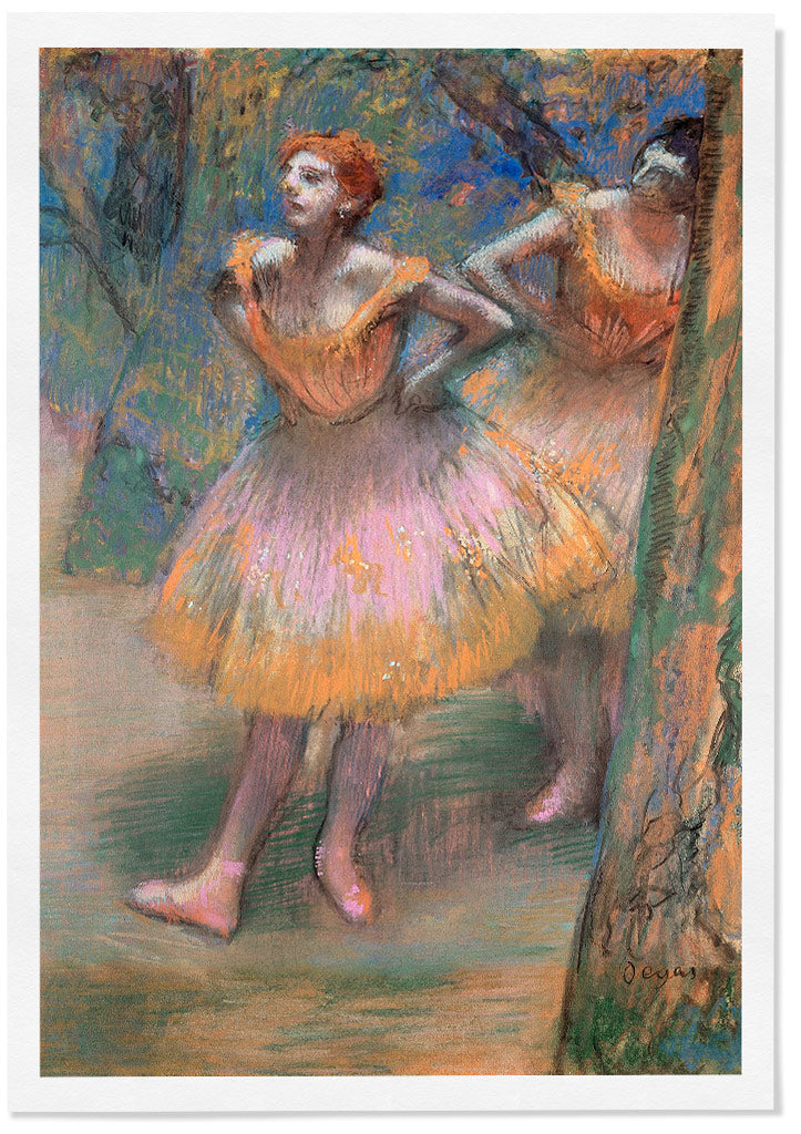 Degas dancers painting art exhibition poster