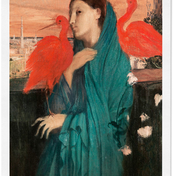 Edgar Degas art print Young Woman with Ibis