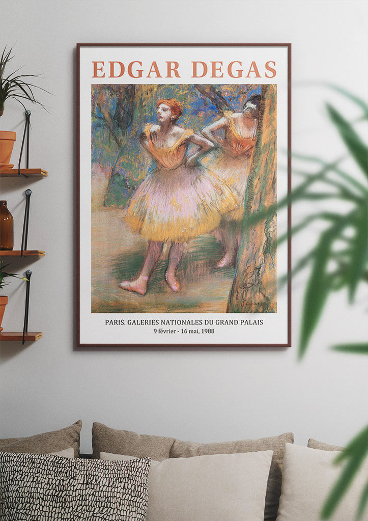 Two Dancers by Edgar Degas Exhibition Poster