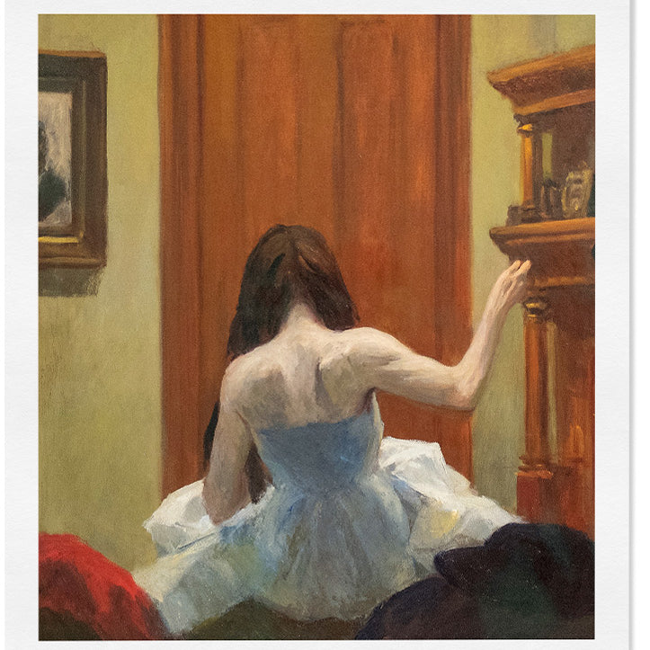 Edward Hopper Print, New York City Interior, Mid Century Modern Exhibition Poster