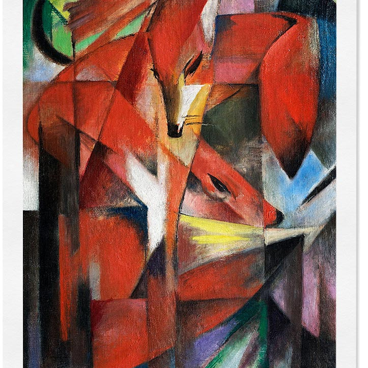 Franz Marc Foxes Exhibition Poster