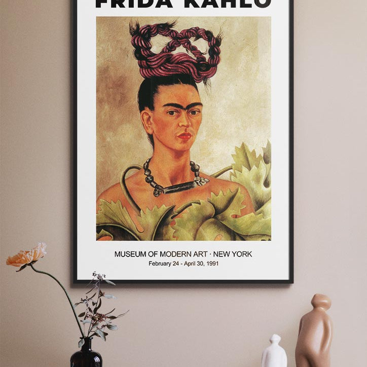 Frida Kahlo Exhibition Print - Self Portrait with Braid