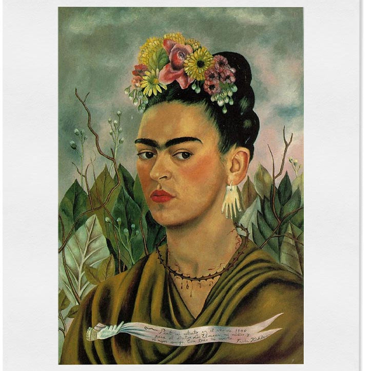 Frida Kahlo Print - Self Portrait Dedicated to Dr. EloesserFrida Kahlo Print - Self Portrait Dedicated to Dr. Eloesser
