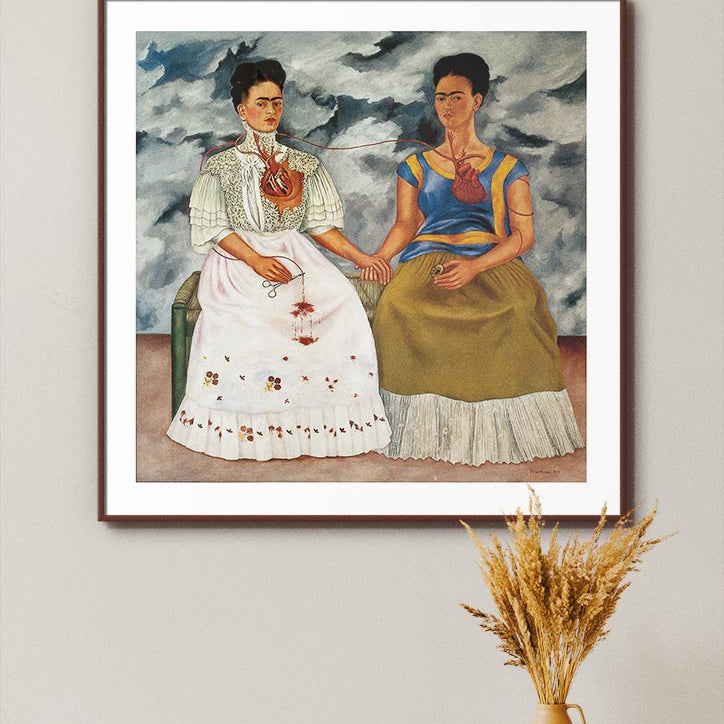 Frida Kahlo Square Art Print - Two Fridas