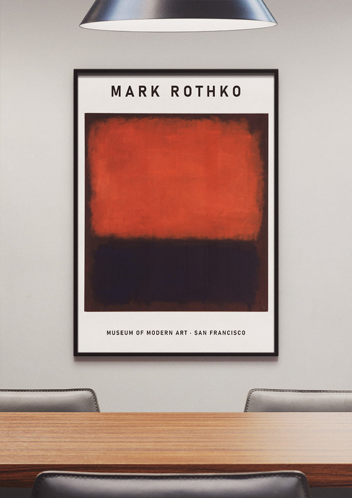 Mark Rothko Exhibition Poster- Untitled (1960)