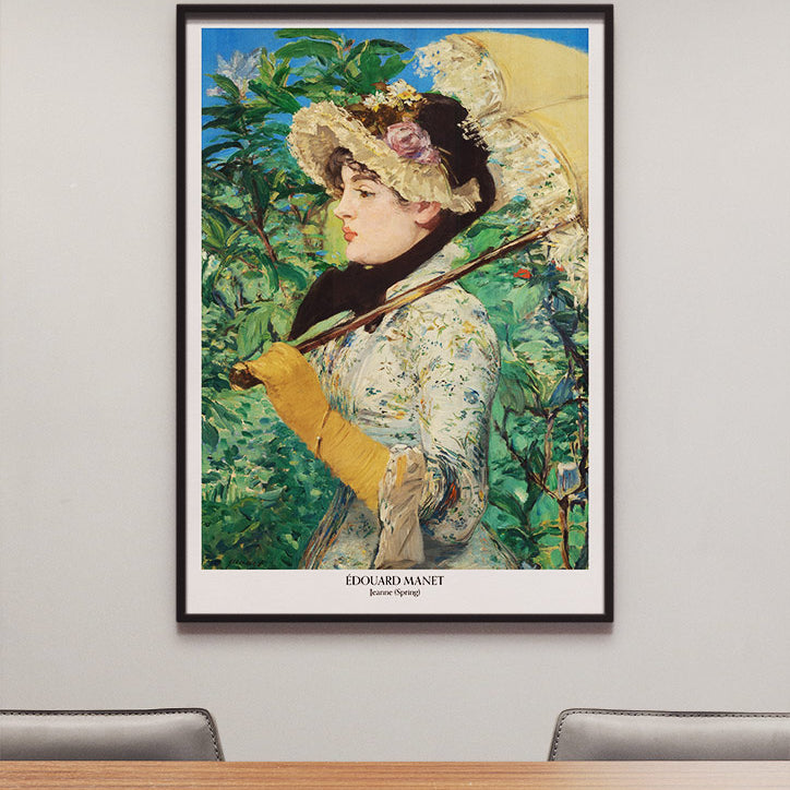 Édouard Manet painting Spring (Jeanne Demarsy)