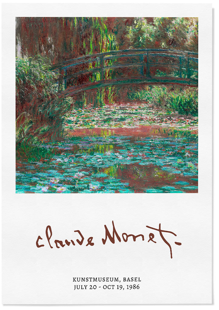 Claude Monet Signature Print - Water Lily Pond