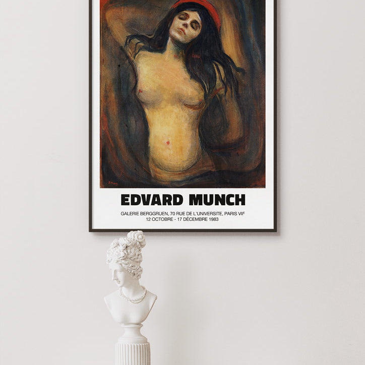 Edvard Munch Art Poster - Madonna