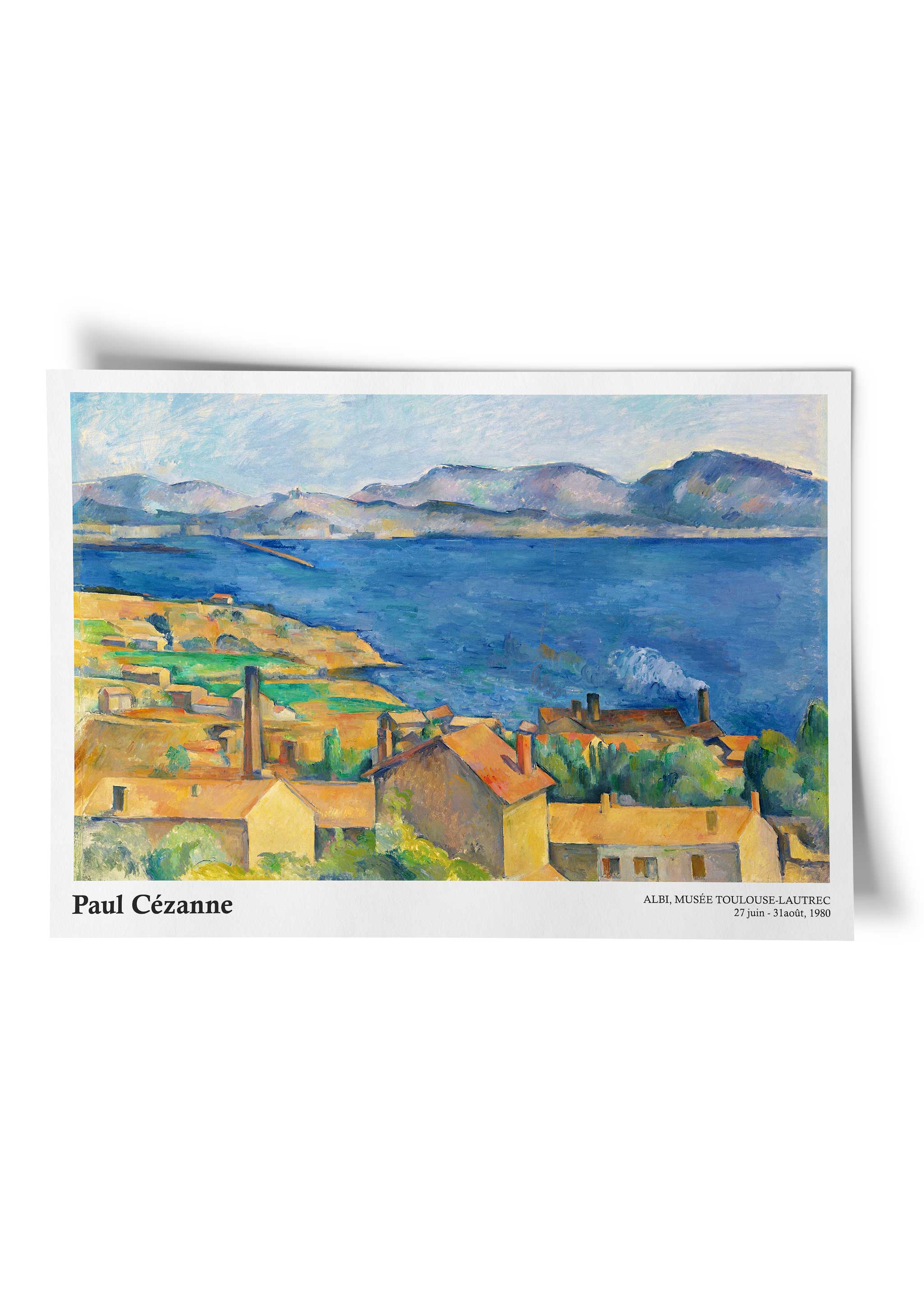 Paul Cezanne Exhibition Poster - The Bay of Marseilles