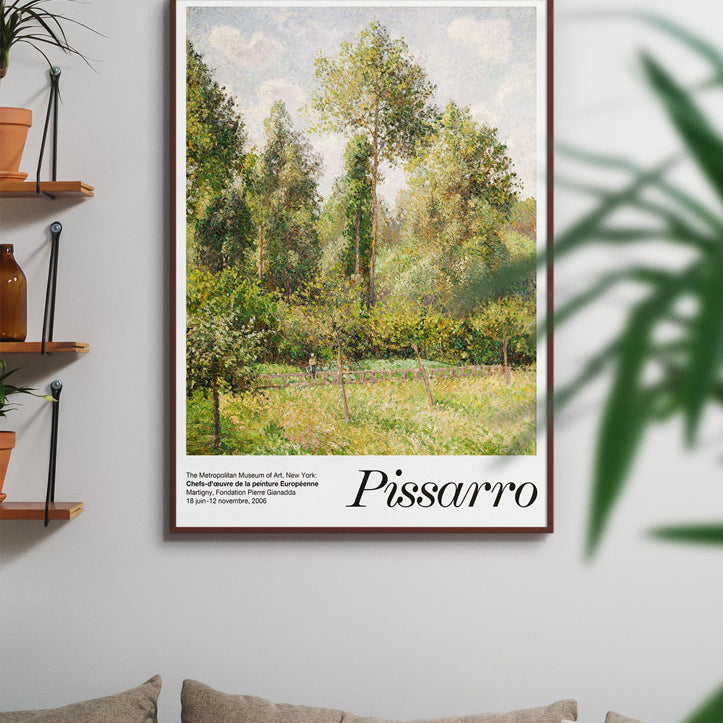 Camille Pissarro Exhibition Poster - Poplars, Éragny