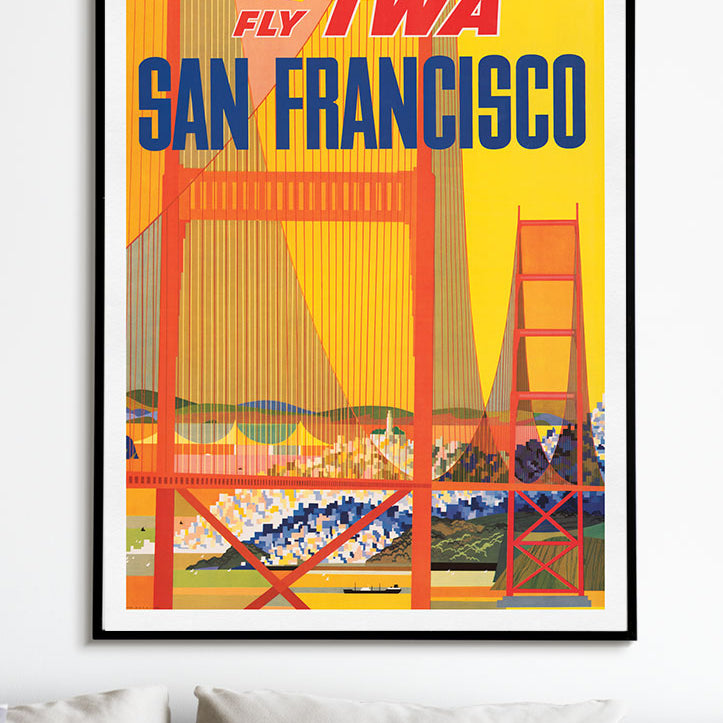 San Francisco California Travel Poster
