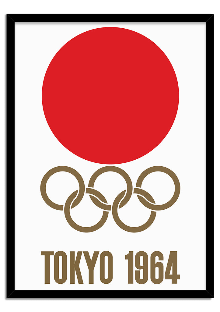 趣味 1964, XVIII Juegos , Tokio 1964 Olympic Poster - 1964 TOKYO - LARGE - 31.5