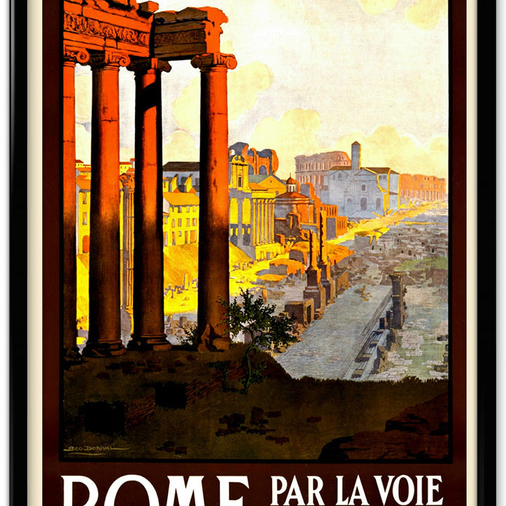 Rome Vintage Travel Poster