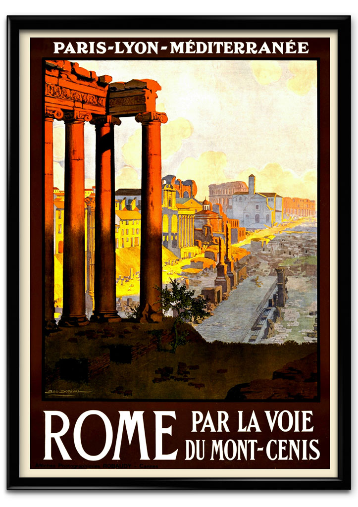 Rome Vintage Travel Poster