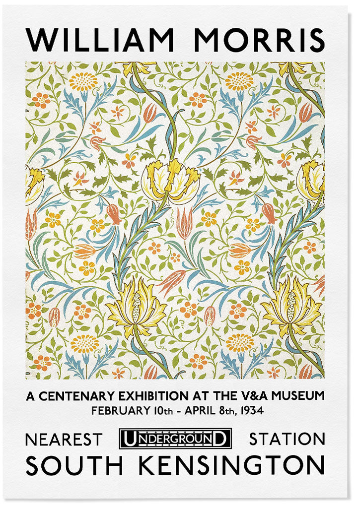 William Morris Prints  V&A Museum Exhibition Posters – Posterist