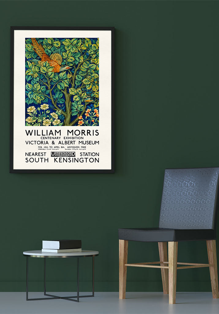 William Morris - Pheasant Exhibition Poster