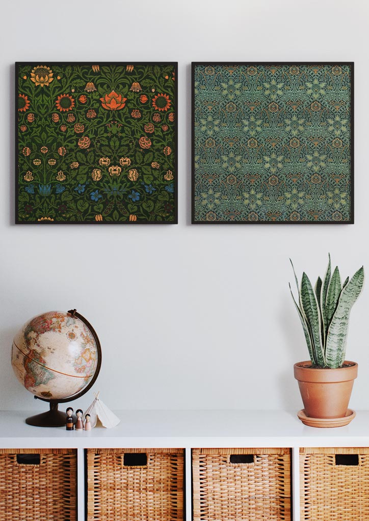 William Morris Square Art Print Set