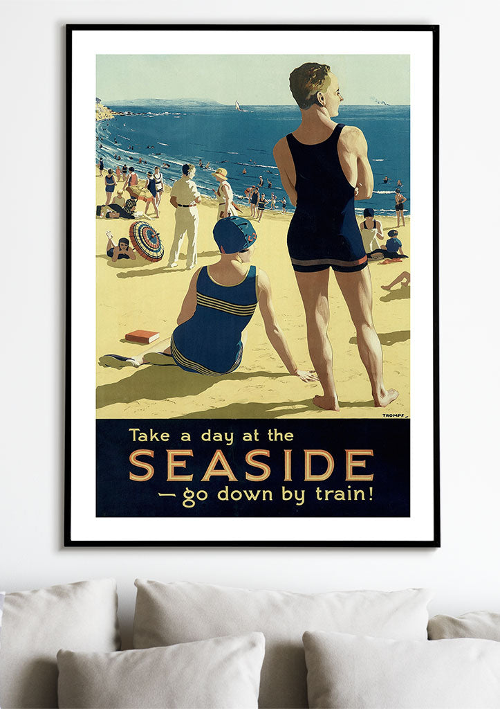 Seaside Australia Travel Poster