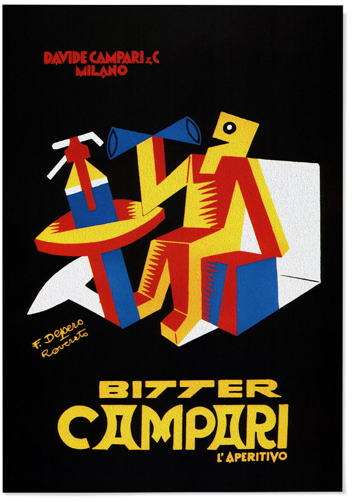 Bitter Campari Vintage Drink Advertisement