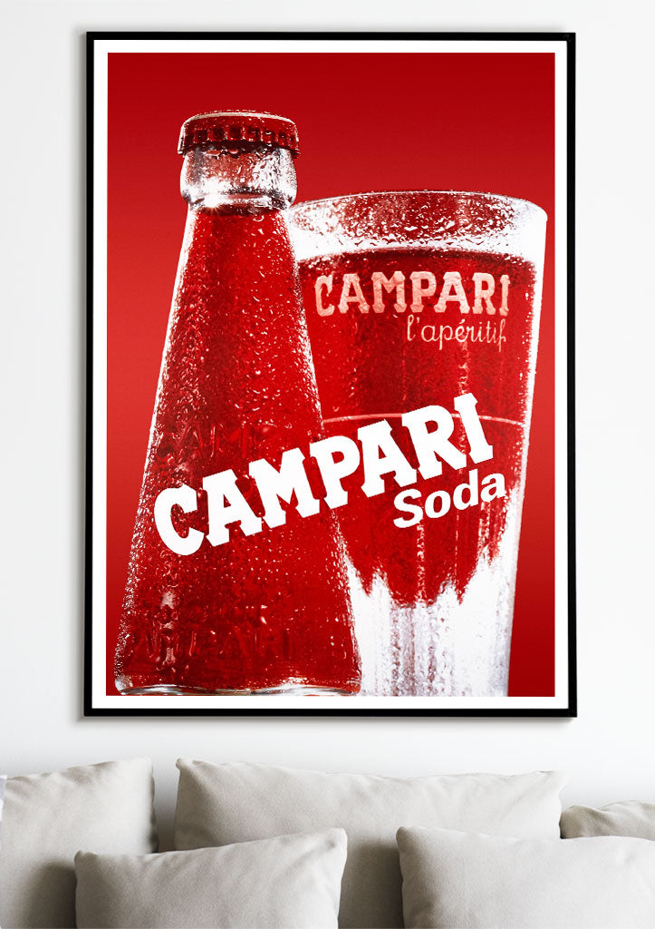Campari Soda Poster  Vintage Drink Advertisement – Posterist