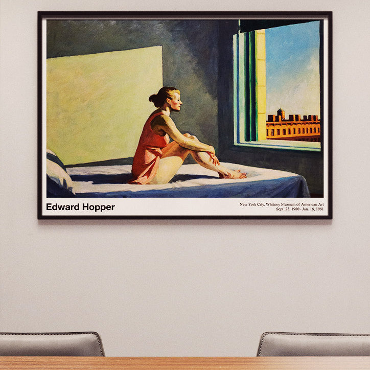 Edward Hopper 'The Morning Sun' Exhibition Poster