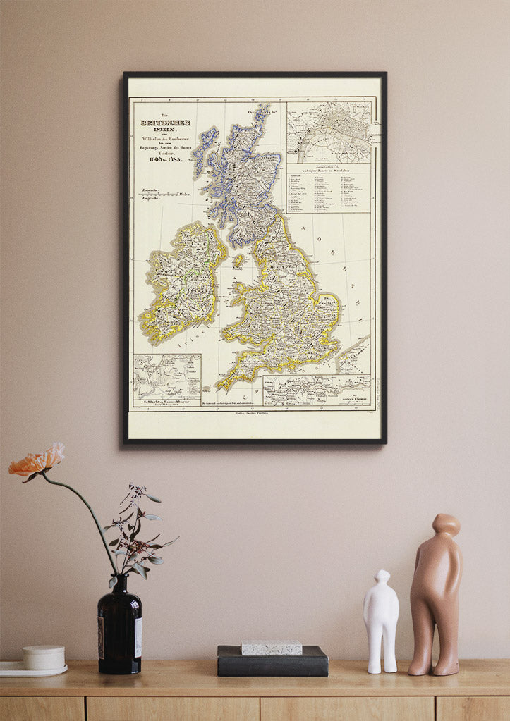 British Isles Vintage Map | Collection of Old Maps and Atlases