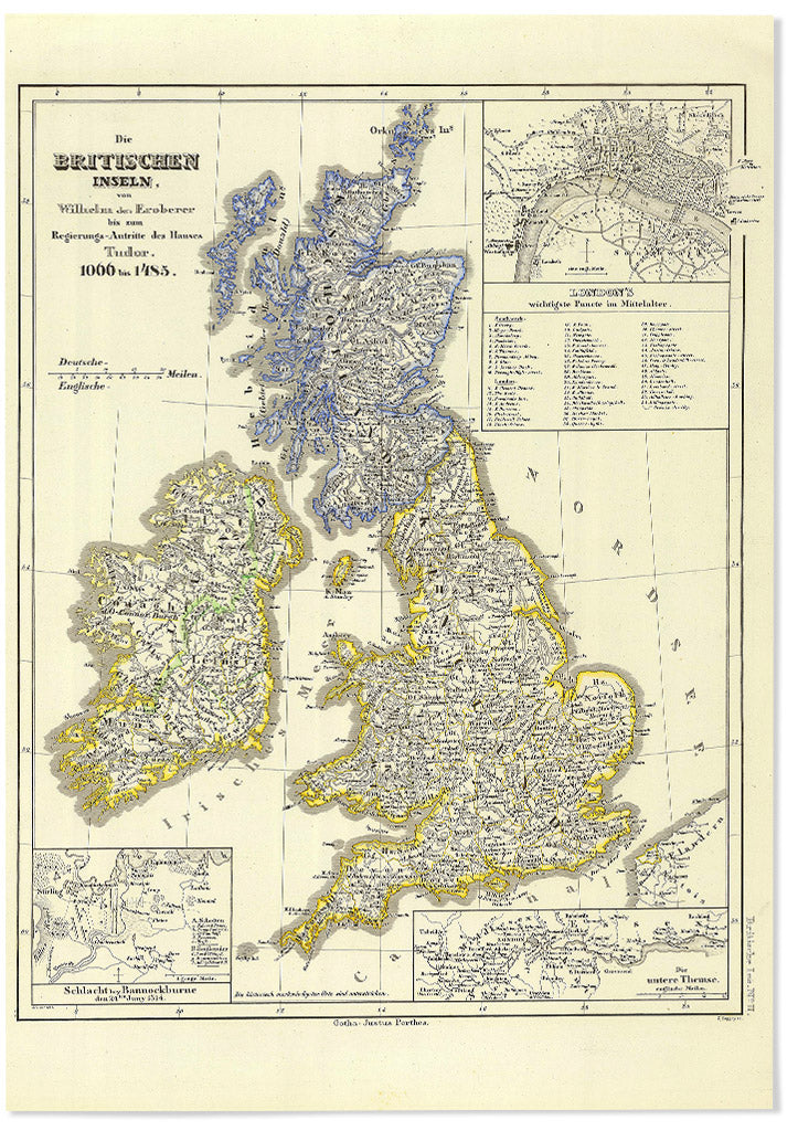 British Isles Vintage Map | Collection of Old Maps and Atlases