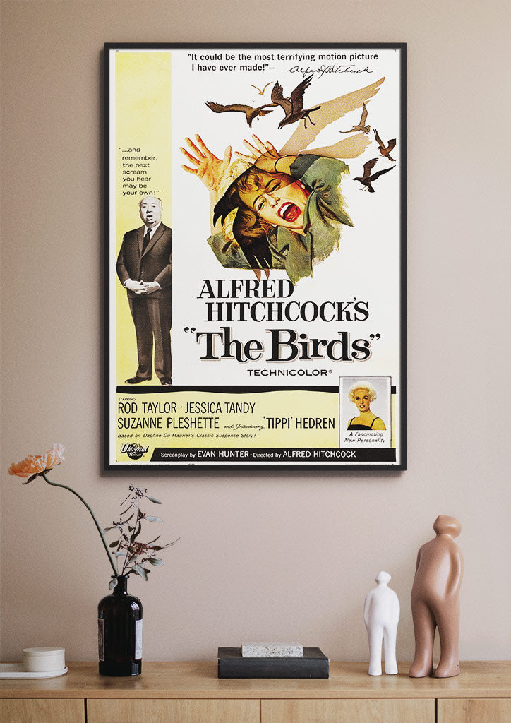 The Birds by Alfred Hitchcock Movie Poster