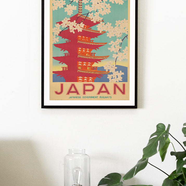 Retro Travel Poster Japan