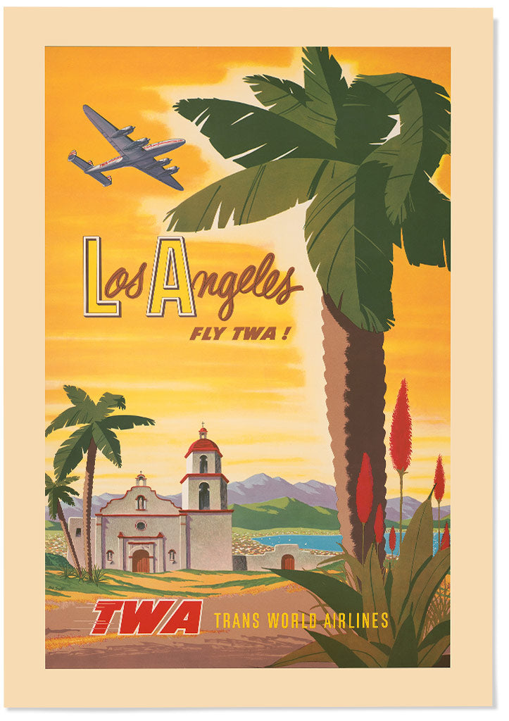 Los Angeles Vintage Travel Poster