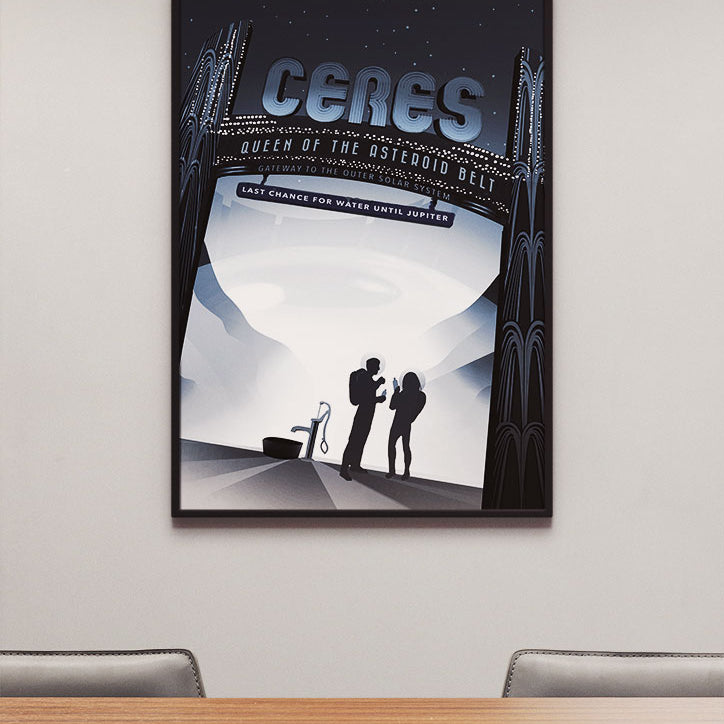 NASA Visions of the Future Poster - Ceres