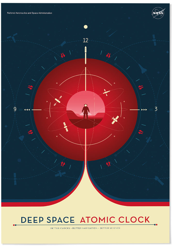 NASA Deep Space Atomic Clock Poster