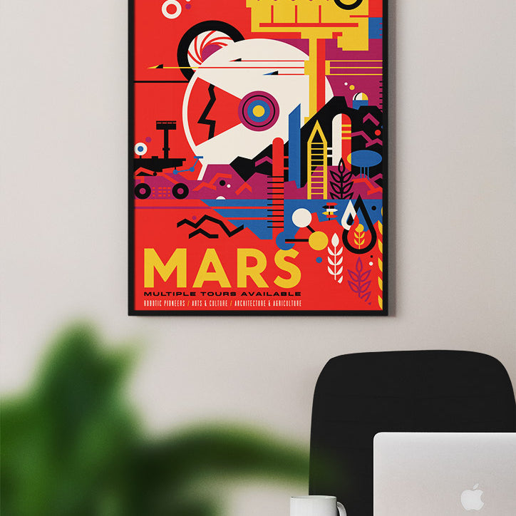NASA Visions of the Future Poster - Mars