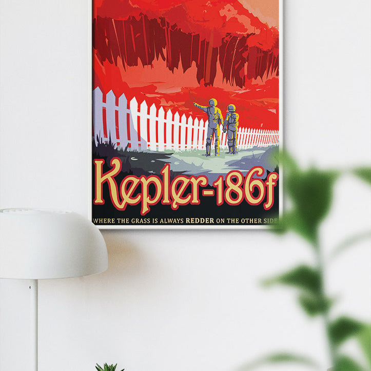 NASA Visions of the Future Poster - Kepler 186F