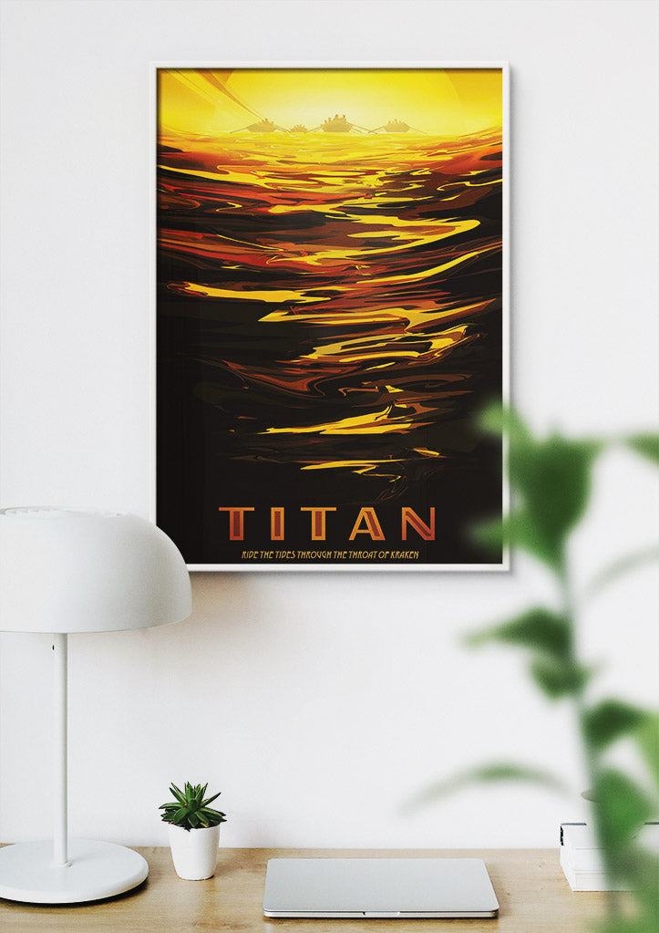 NASA Visions of the Future Poster - Titan