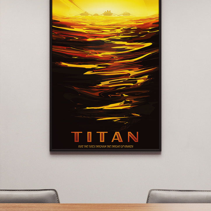 NASA Visions of the Future Poster - Titan