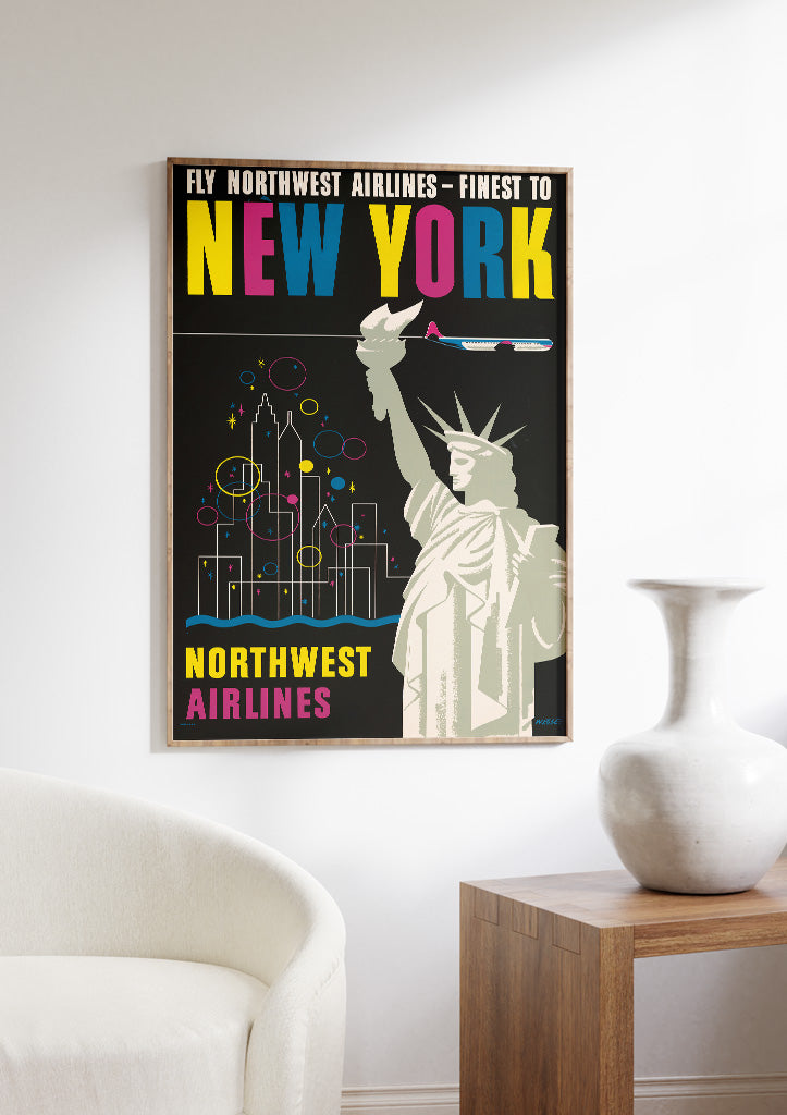 New York Travel Poster Statue of Liberty