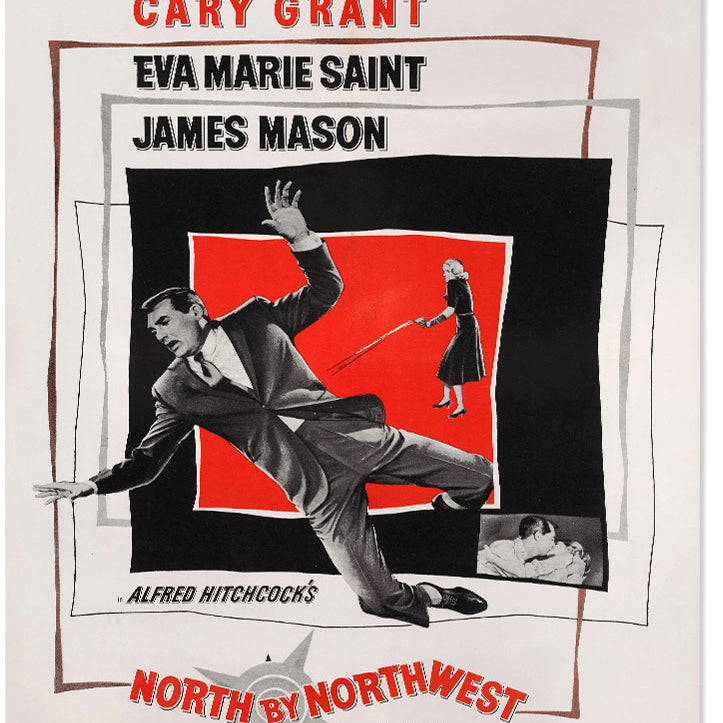 North by Northwest Vintage Movie Poster