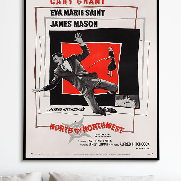 North by Northwest Vintage Movie Poster